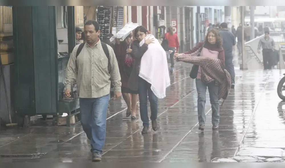 Pronostican lluvias en 14 regiones del país hasta este sábado 11