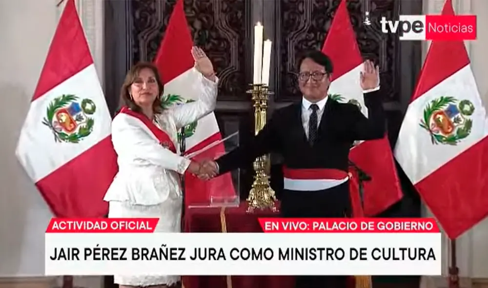Jair Pérez Brañez es el nuevo ministro de Cultura del gabinete Boluarte. Foto: captura/TV Perú Jair Pérez Brañez es el nuevo ministro de Cultura del gabinete Boluarte. Foto: captura/TV Perú