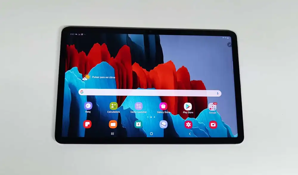 La pantalla del Galaxy Tab S7 de Samsung tiene 11 pulgadas con tecnología IPS LCD y 120Hz. Foto: Daniel Robles