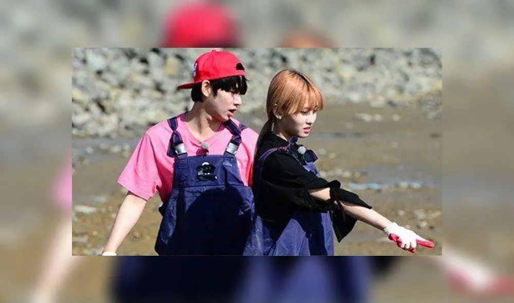 Heechul de Super Junior y Momo de TWICE