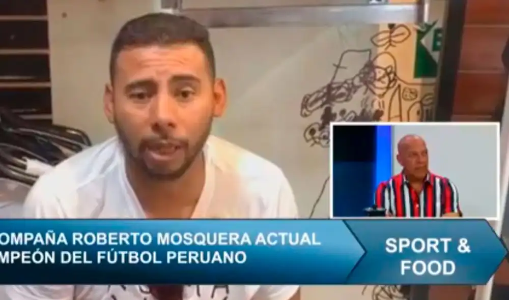 Mosquera se quebró tras sentidas palabras de su exjugador, Abel Lobatón. Foto: Captura