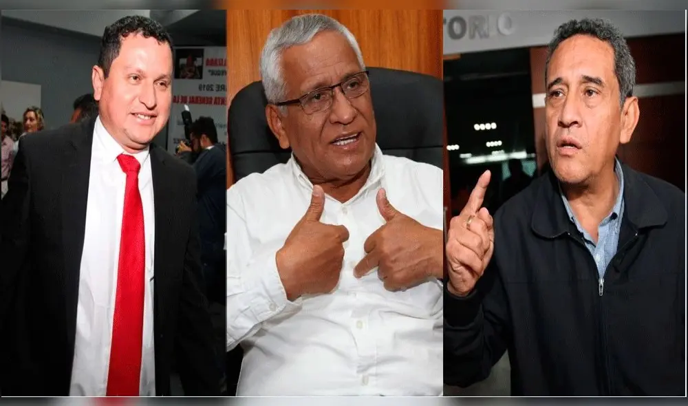 Los gobernadores regionales, Servando García, Anselmo Lozano y Mesías Guevara rechazaron la ley. Los gobernadores regionales, Servando García, Anselmo Lozano y Mesías Guevara rechazaron la ley.