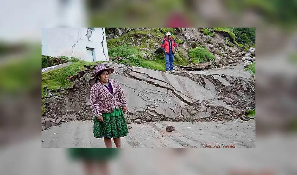 Comunidad de Cusco se sigue hundiendo por falla geológica