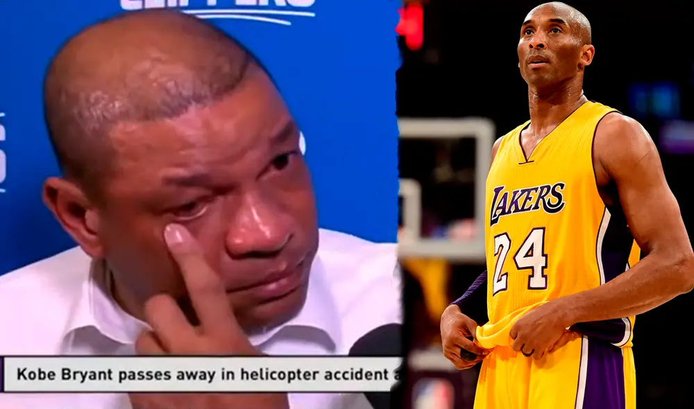 Doc Rivers rompe en llanto por la muerte de Kobe Bryant.
