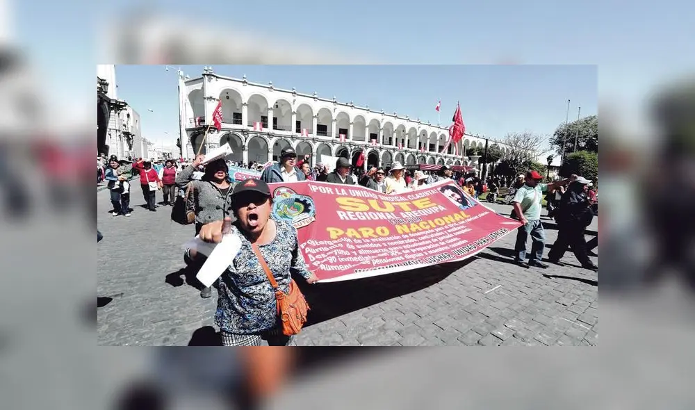Huelga convocada por el Sutep no tuvo el apoyo de docentes en Arequipa 