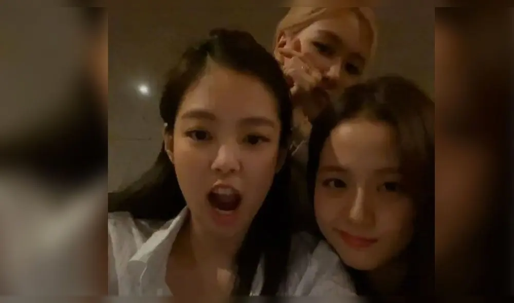 Jennie y Jisoo de BLACKPINK en VLive Jennie y Jisoo de BLACKPINK en VLive