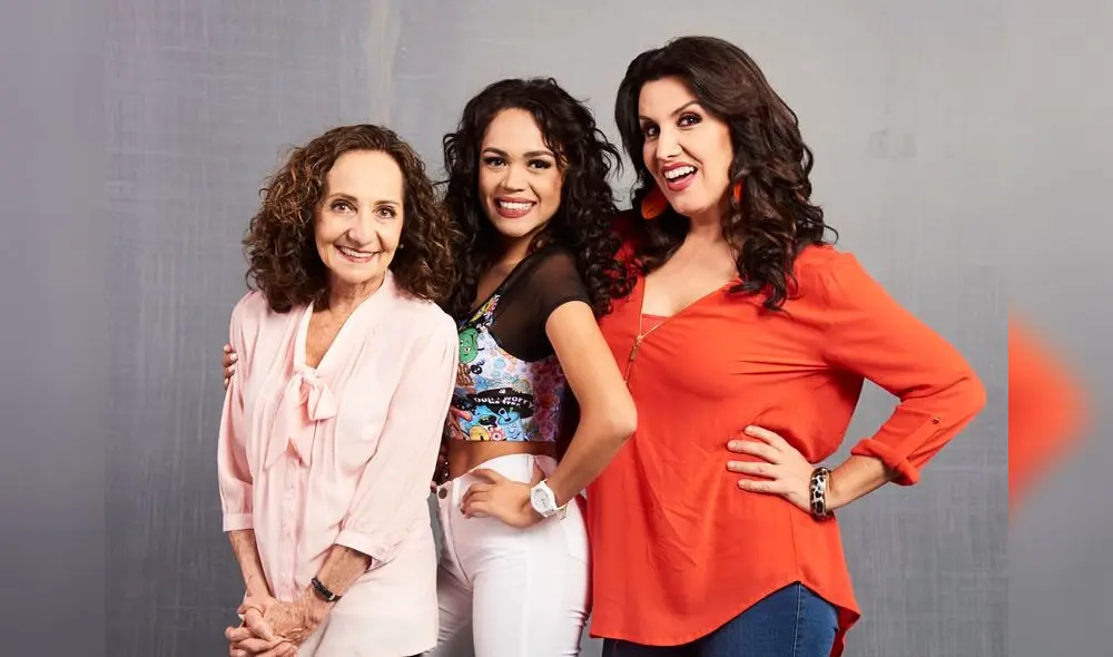 Las Vílchez: Ana Cecilia Natteri (Carmela), Mayra Goñi (Viviana) y Patricia (María Elena).