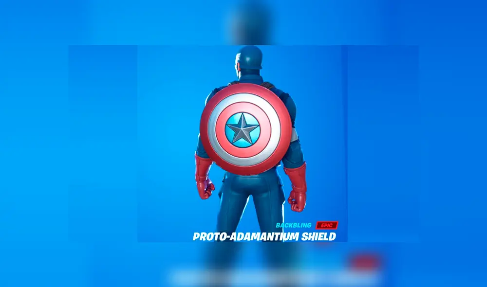 La skin del Capitán América trae consigo el escudo. Foto: Fortnite.