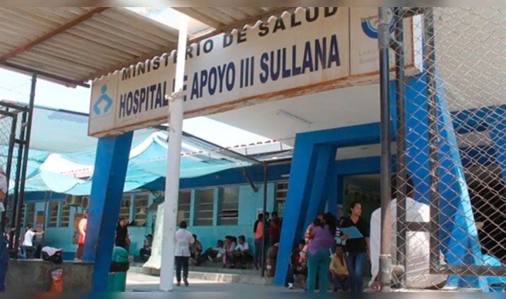Fue trasladado al Hospital de Apoyo II de Sullana.
