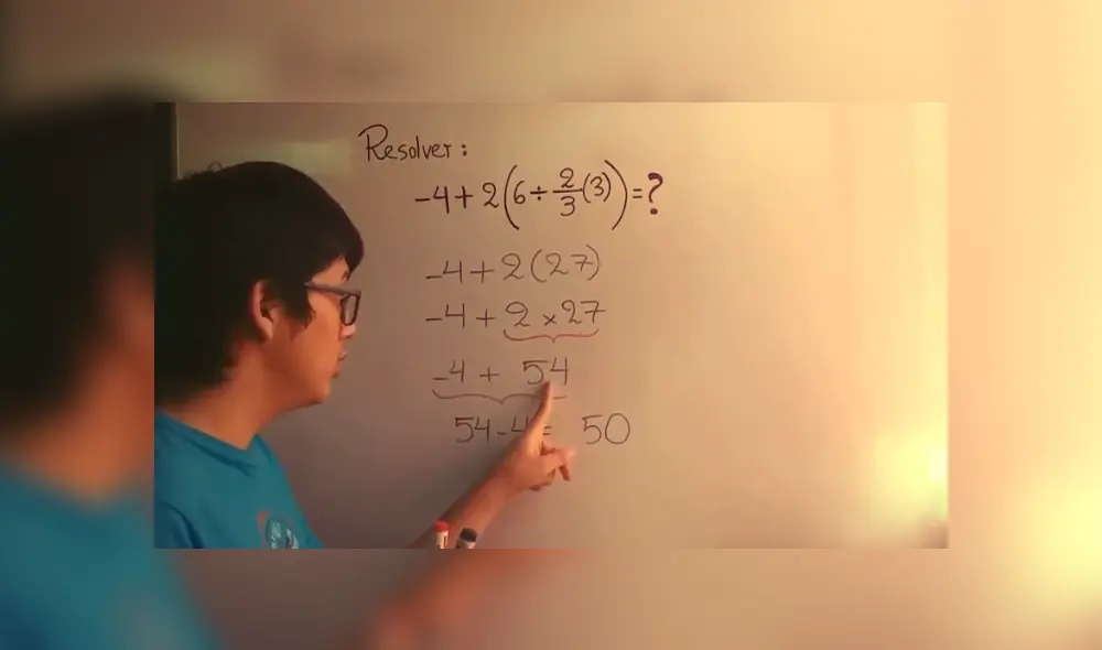 Desliza para ver el desarrollo de este reto matemático publicado en YouTube. Foto: Captura.