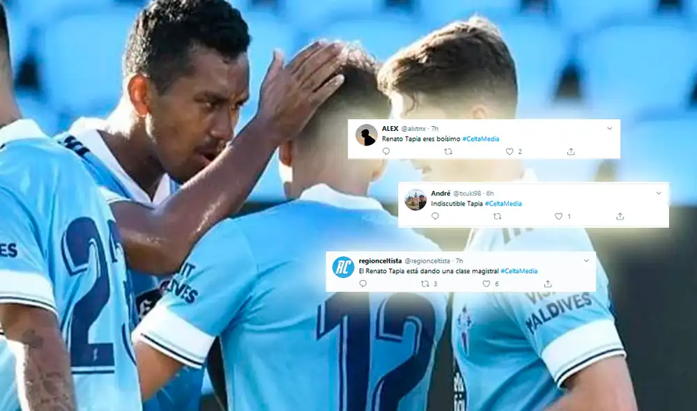 Renato Tapia recibió varios elogios tras disputar sus primeros 90 minutos con el Celta de Vigo en amistoso. (FOTO: Celta de Vigo/Composición La República).