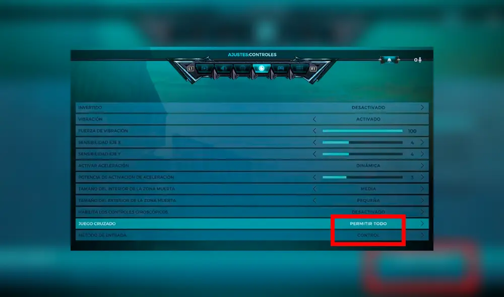 Puedes activar esta opción para jugar con jugadores de todas las consolas e incluso la PC.