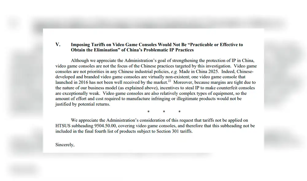 Nintendo, Sony y Microsoft se unen contra la tarifa de Donald Trump.