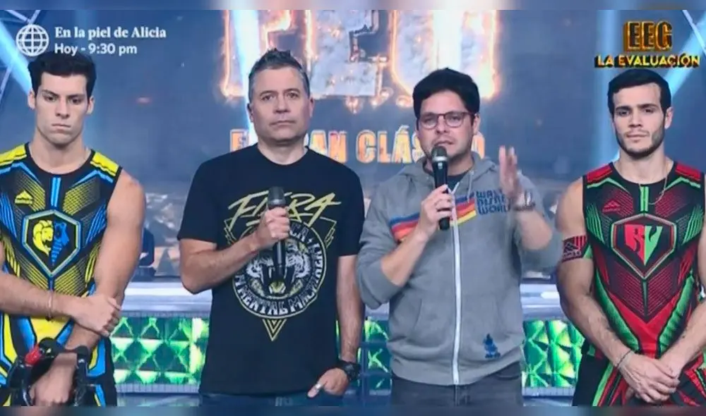 Gian Piero Díaz y Mathías Brivio en Esto es Guerra Gian Piero Díaz y Mathías Brivio en Esto es Guerra