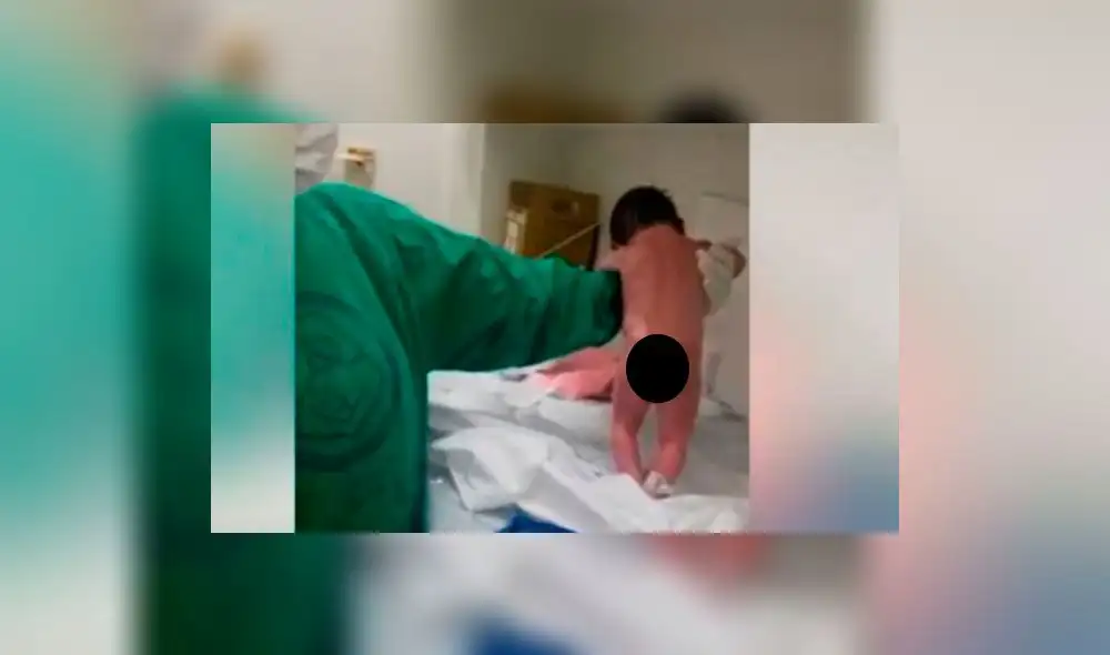 YouTube: La verdadera razón por la que el bebé 'caminó' después de haber nacido 