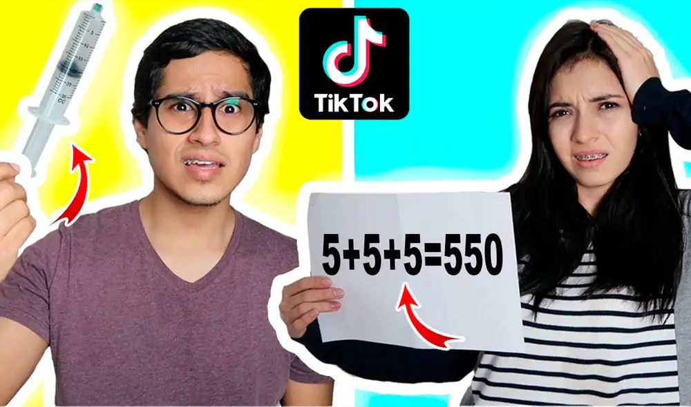 Los youtubers se desafiaron mutuamente con divertidos retos visuales de TikTok. Foto: Captura/YouTube/DesbalanceAdos Los youtubers se desafiaron mutuamente con divertidos retos visuales de TikTok. Foto: Captura/YouTube/DesbalanceAdos