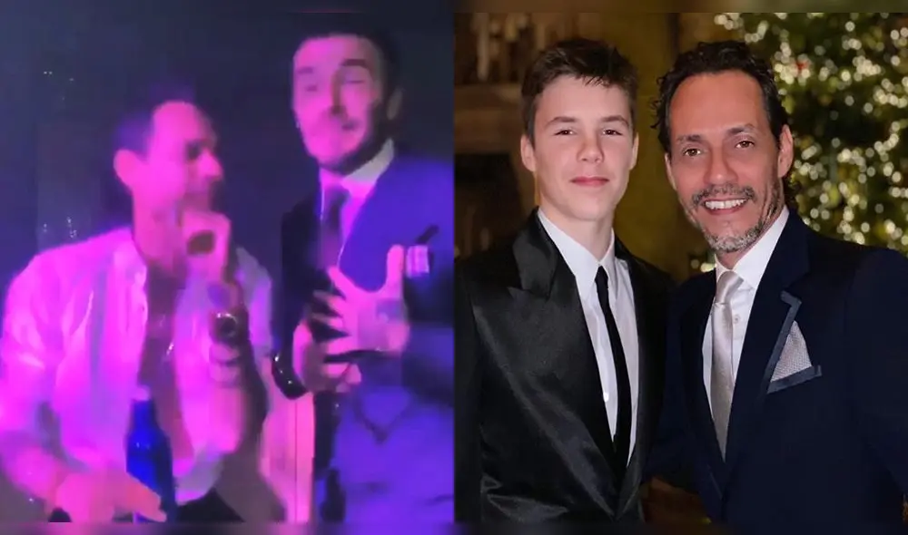 Marc Anthony es padrino del hijo de David Beckham y video de la fiesta se hace viral