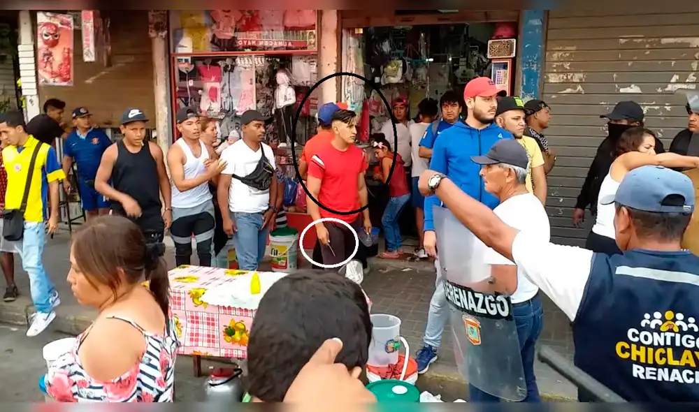 Ambulantes atacan a personal municipal en Chiclayo [VIDEO]
