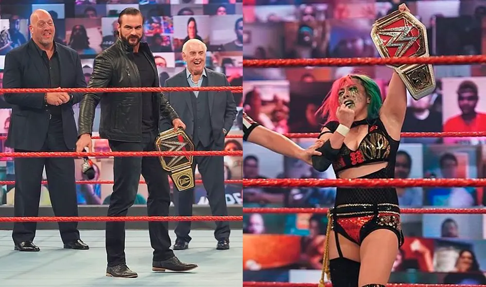 WWE desarrolló un nuevo episodio de Monday Night RAW. Foto: WWE/Composición