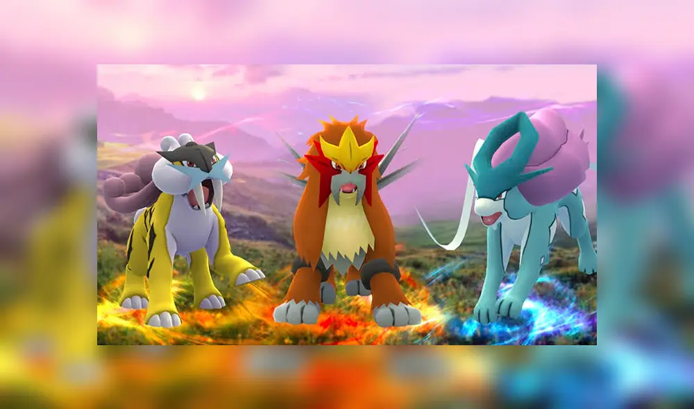 Así lucen Raikou, Entei y Suicune en los videojuegos de Pokémon oficiales.