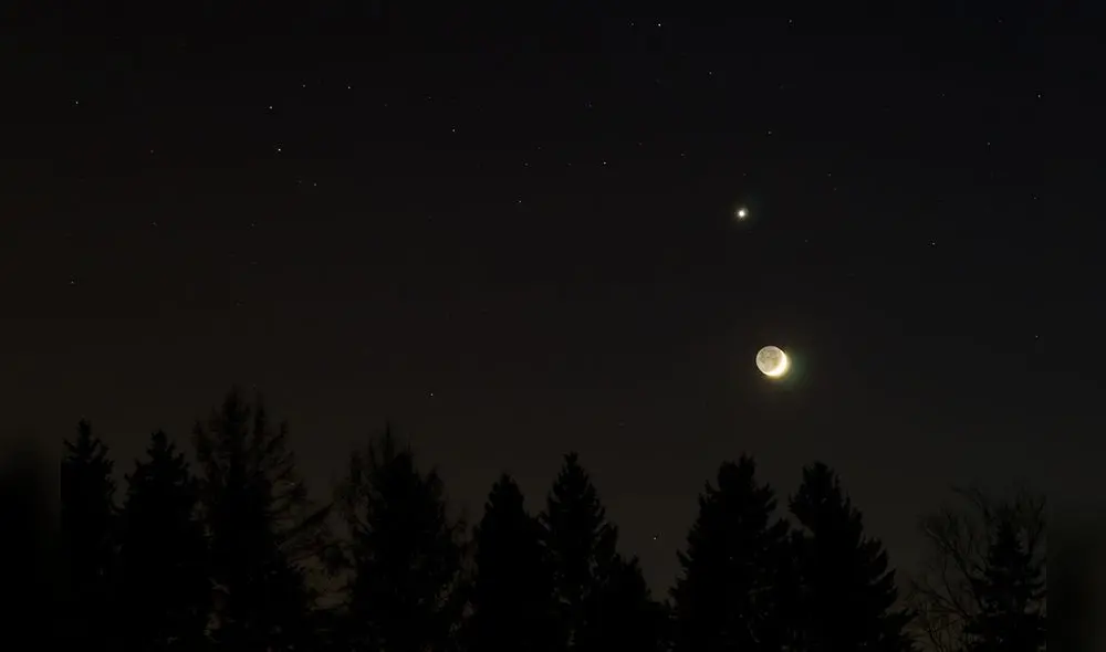 La Luna y Venus aparecen juntos en el cielo y ofrecen espectáculo [FOTOS Y VIDEO]
