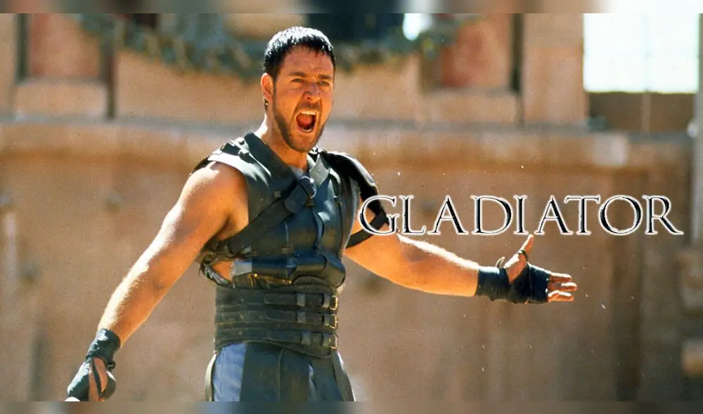 Russell Crowe como Máximo en Gladiator. Crédito: Universal Pictures.