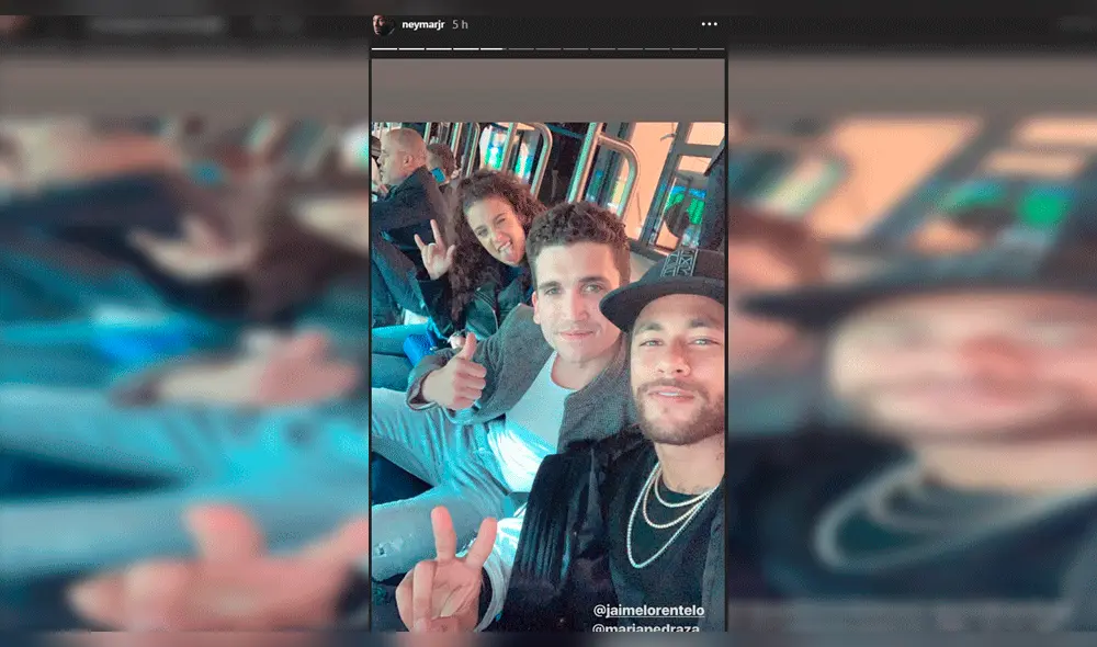 Neymar se luce con María Pedraza y Jaime Lorente, actores de "Élite"