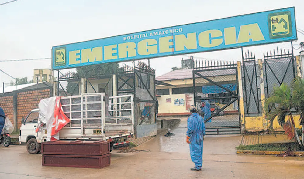 Nuevo centro. El Hospital Amazónico concentra la atención de los contagiados por el coronavirus, mientras dura el cierre de dos centros hospitalarios. Foto: Hugo Alejos