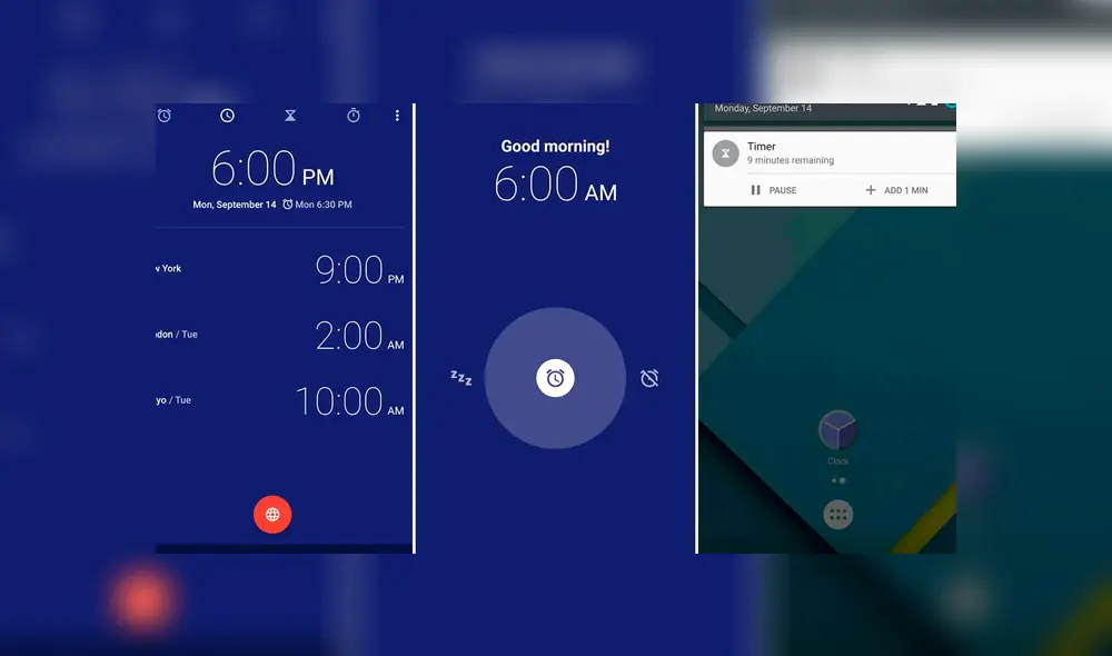 La app de Reloj está preinstalada en varios smartphones con sistema operativo Android. Foto: Android.