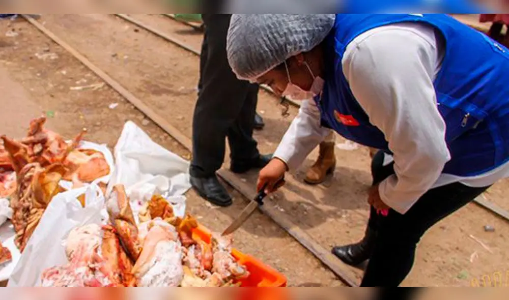 Cusco: En operativo decomisan carne de cerdo con parásitos.