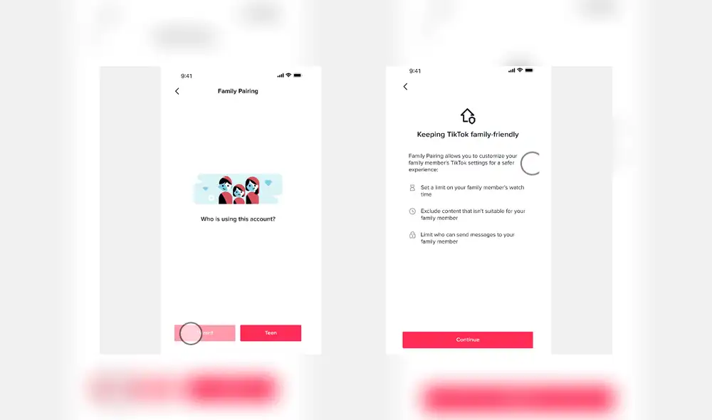 Cómo habilitar Family Pairing. Cómo habilitar Family Pairing.