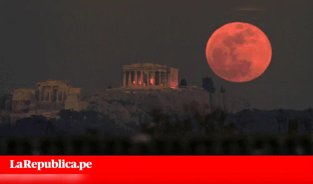 Algunas de las mejores imágenes de la superluna de sangre tomadas por usuarios en Perú