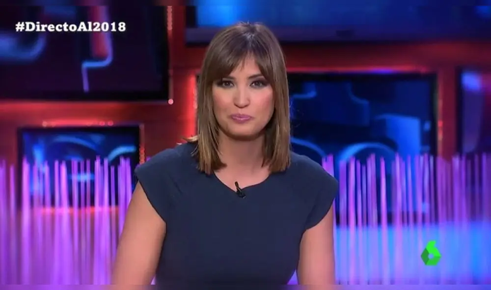 Sandra Sabates cuando asistía al plató de El Intermedio antes de la crisis sanitaria. (Foto: La Sexta)