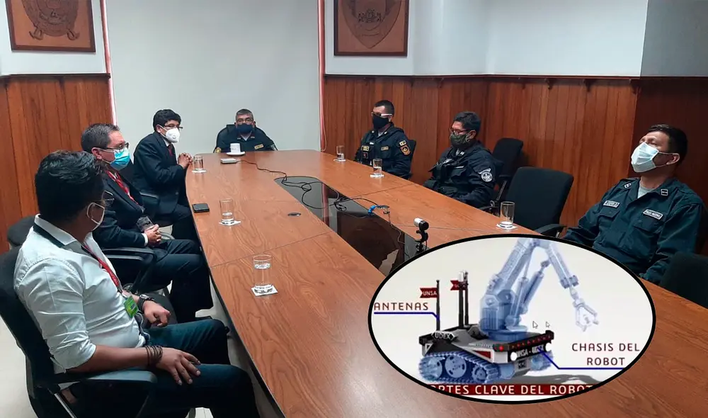 Avances de proyecto fueron expuestos a la Policía. Foto: UNSA.