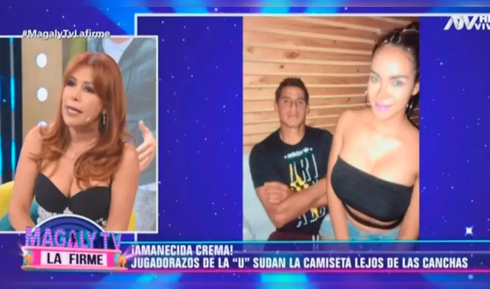 Magaly Medina ‘ampaya’ a jugadores de la ‘U’ antes de la Liga 1 [VIDEO]