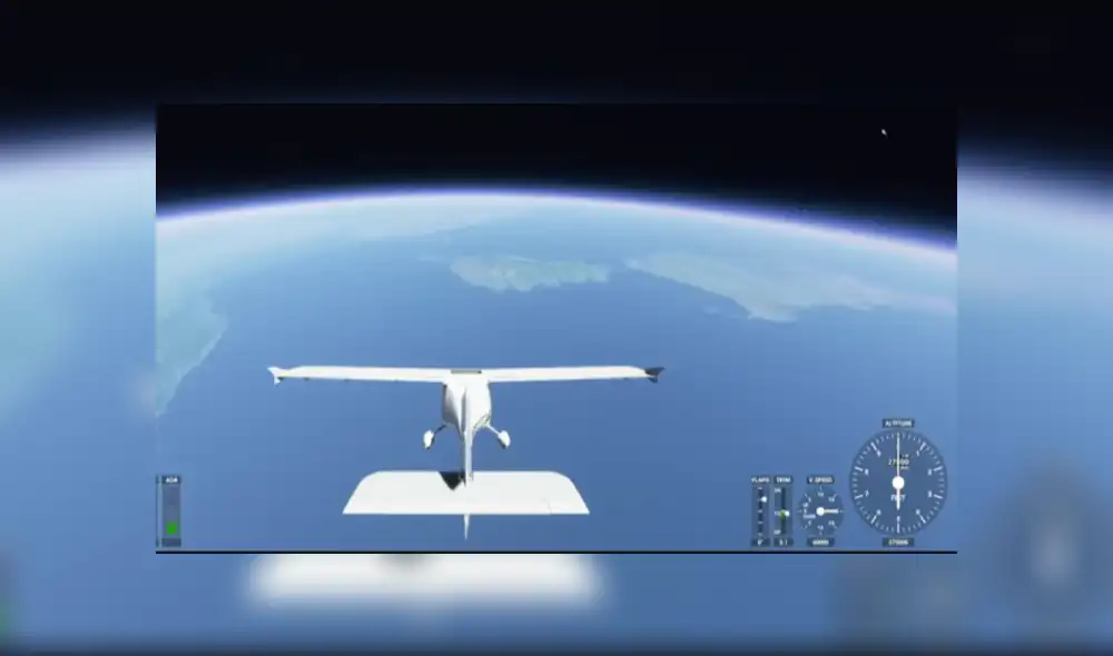 Córcega, Cerdeña y el espacio desde Microsoft Flight Simulator 2020. Imagen: YouTube/EricAdams321