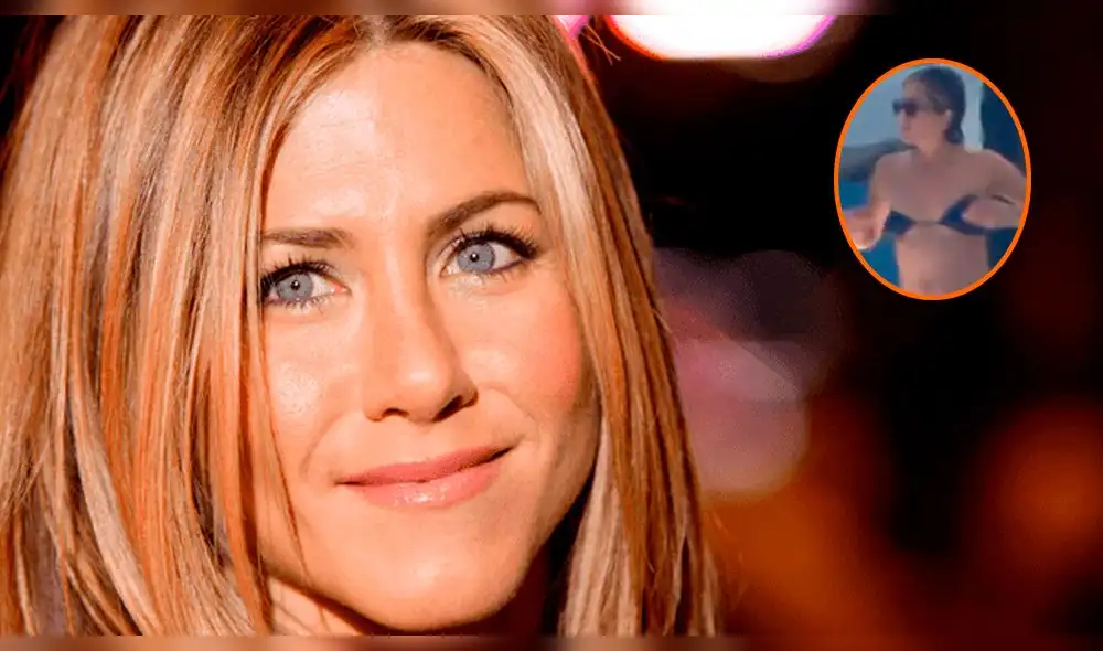 Jennifer Aniston casi muestra de más por inconveniente con su bikini Jennifer Aniston casi muestra de más por inconveniente con su bikini