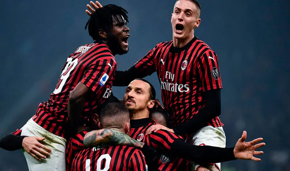 Zlatan Ibrahimovic puso el 2-0 del Milan sobre el Inter. Foto: Twitter