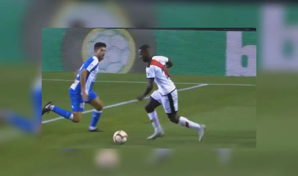La excelente jugada de Advíncula que terminó en penal para Rayo Vallecano [VIDEO]