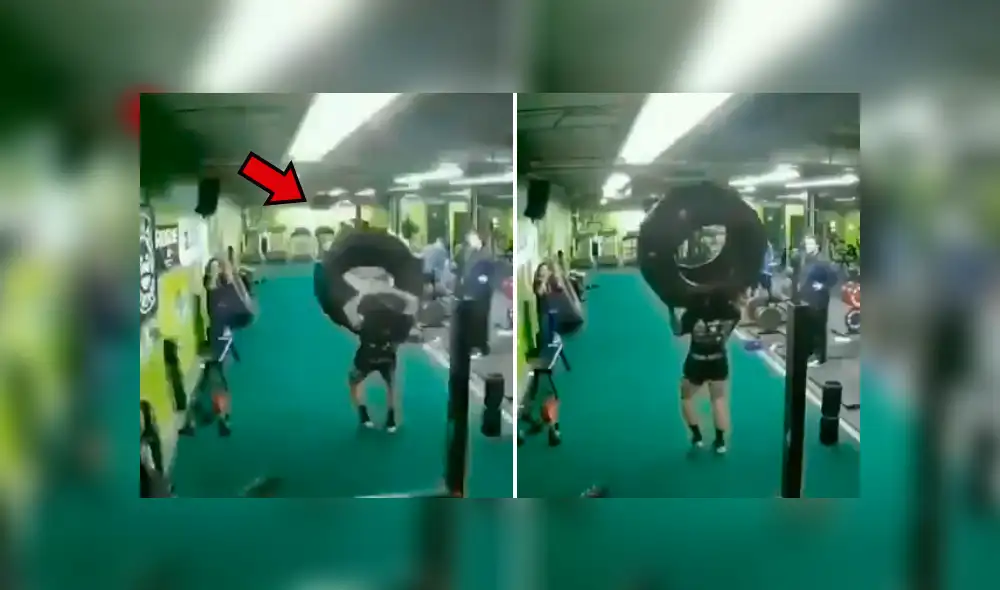 Facebook viral: ‘musculoso’ levanta enorme llanta para presumir su fuerza y sufre doloroso final [VIDEO] 