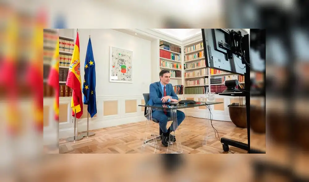 Sánchez refirió que la reconstrucción social y económica de España es "un asunto de Estado". (Foto: Palacio de La Moncloa)