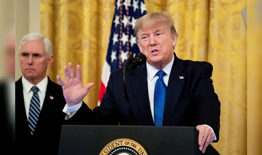 Trump aborda discurso anual ante Congreso exultante tras caos de primarias demócratas.Foto: EFE. Trump aborda discurso anual ante Congreso exultante tras caos de primarias demócratas.Foto: EFE.