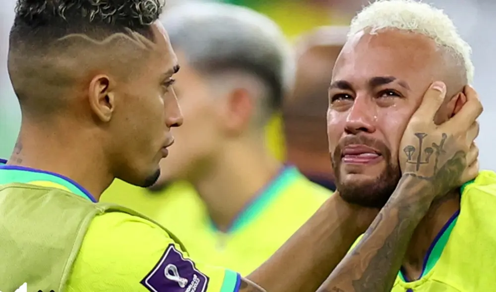 Neymar rompió en llanto. Foto: captura DirecTV Sports