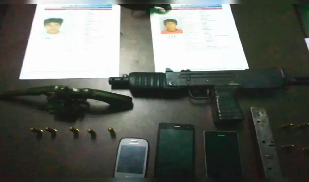 Chimbote: detienen a sujetos portando ametralladora y municiones 