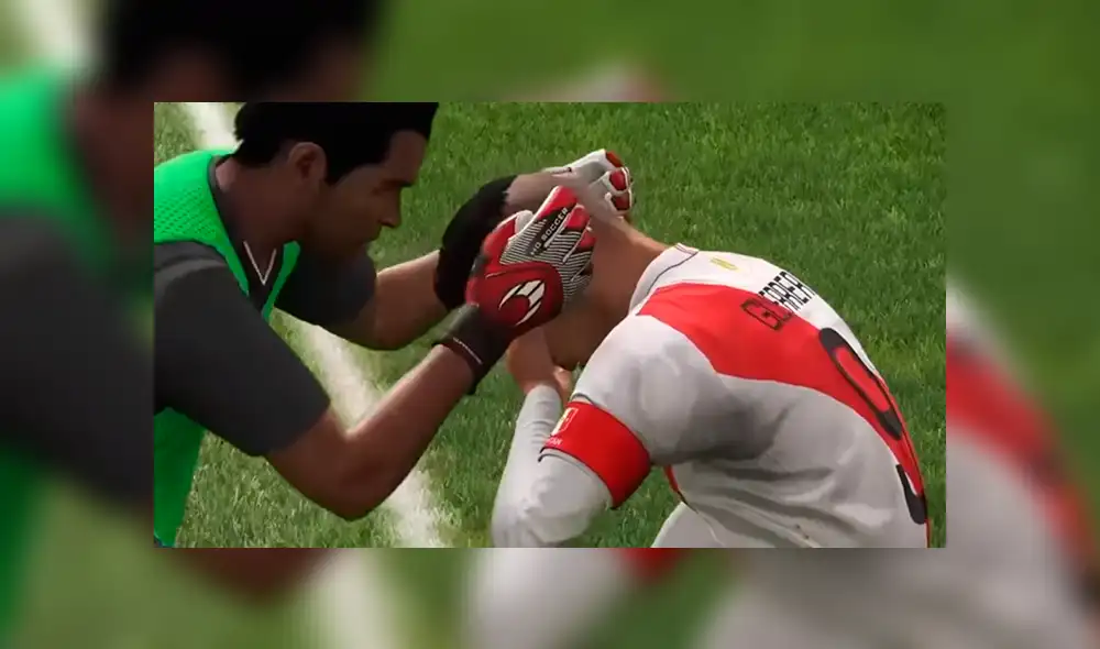 El desconsolado llanto de Paolo Guerrero se activa a través de las opciones de PES 2020.