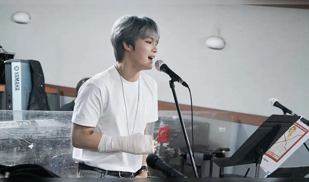 Jaejoon en preparación para su concierto en Seúl. Jaejoon en preparación para su concierto en Seúl.