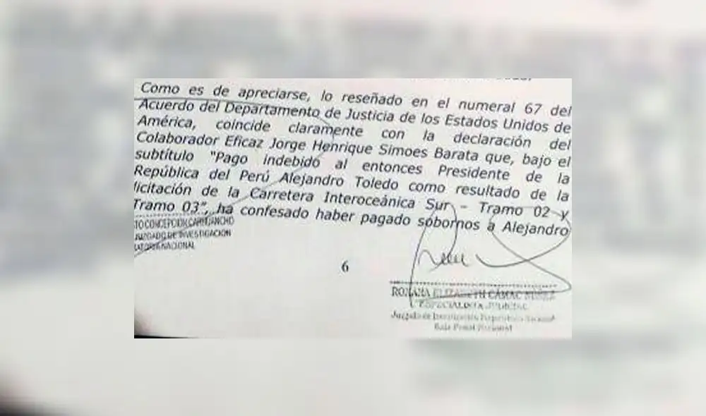 Jorge Barata fue quien confesó haber sobornado a Alejandro Toledo