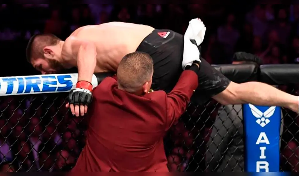McGregor vs Khabib: Las impactantes imágenes que dejó la pelea de la UFC