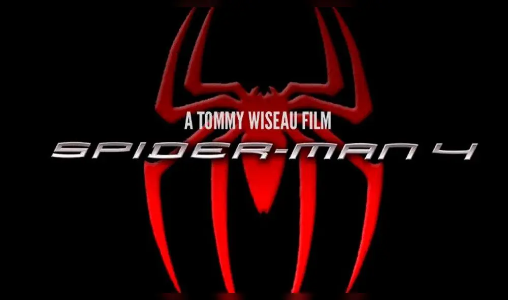 Este sería el logo de Spider-Man 4 dirigida por Tommy Wiseau. Foto: Twitter Este sería el logo de Spider-Man 4 dirigida por Tommy Wiseau. Foto: Twitter