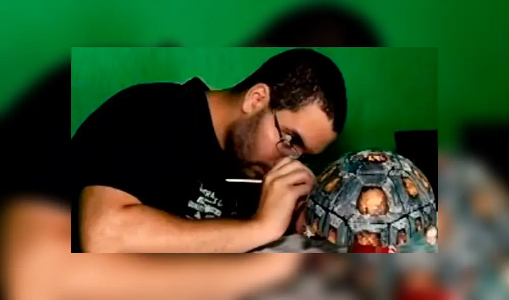 Desliza hacia la izquierda para ver el caparazón en 3D que hicieron para una tortuga. Desliza hacia la izquierda para ver el caparazón en 3D que hicieron para una tortuga.